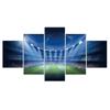 5 шт. Лига Чемпионов, футбольный стадион, Декор, холст, настенное искусство, HD принт, плакат, домашний декор, 5 панелей, декор для комнаты, современный абстрактный