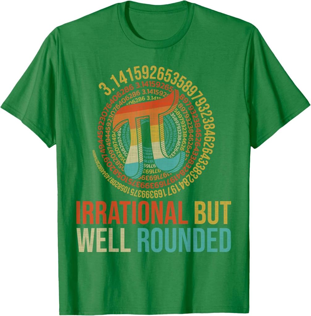 Irrational But Well Rounded Pi Digits Design Vintage Unisex T-Shirt