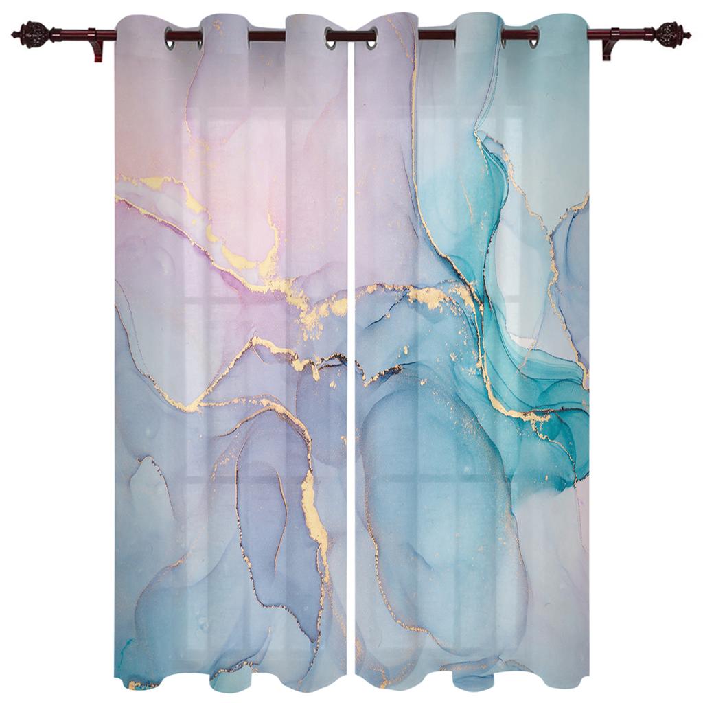 Мраморная текстура, чернила, черно-белые оконные шторы, домашний декор, оконные занавески для спальни, занавески для гостиной