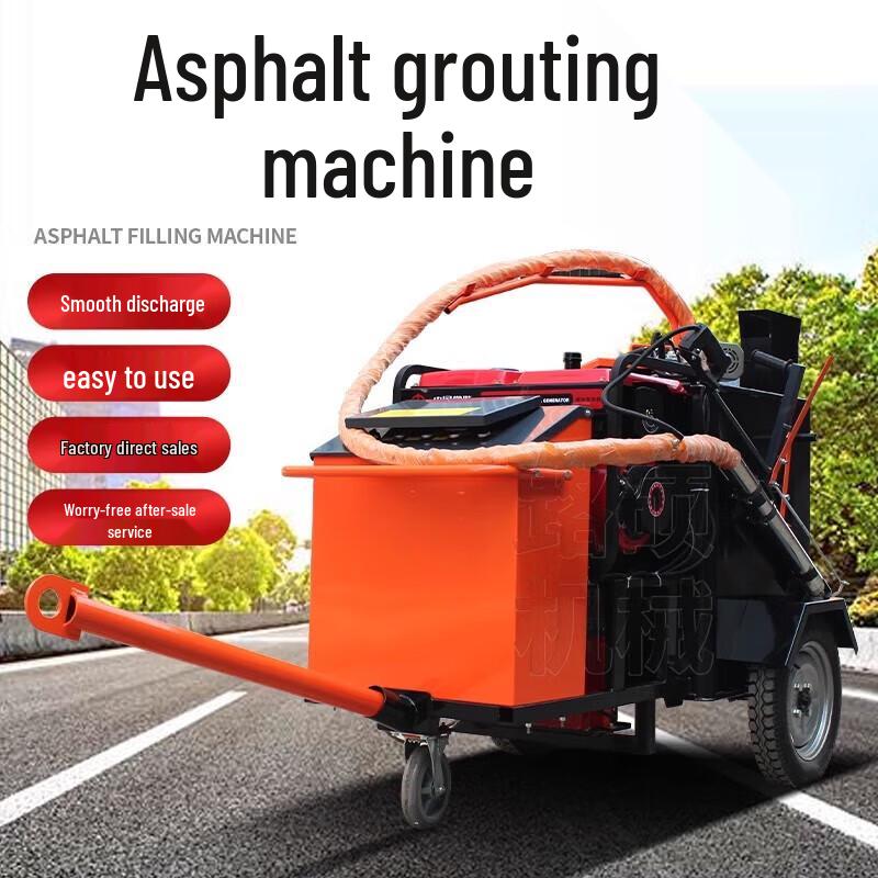 Xijiaer 100L Hand-Push Asphalt Road Joint Sealing Machine CN plug (adapter included)