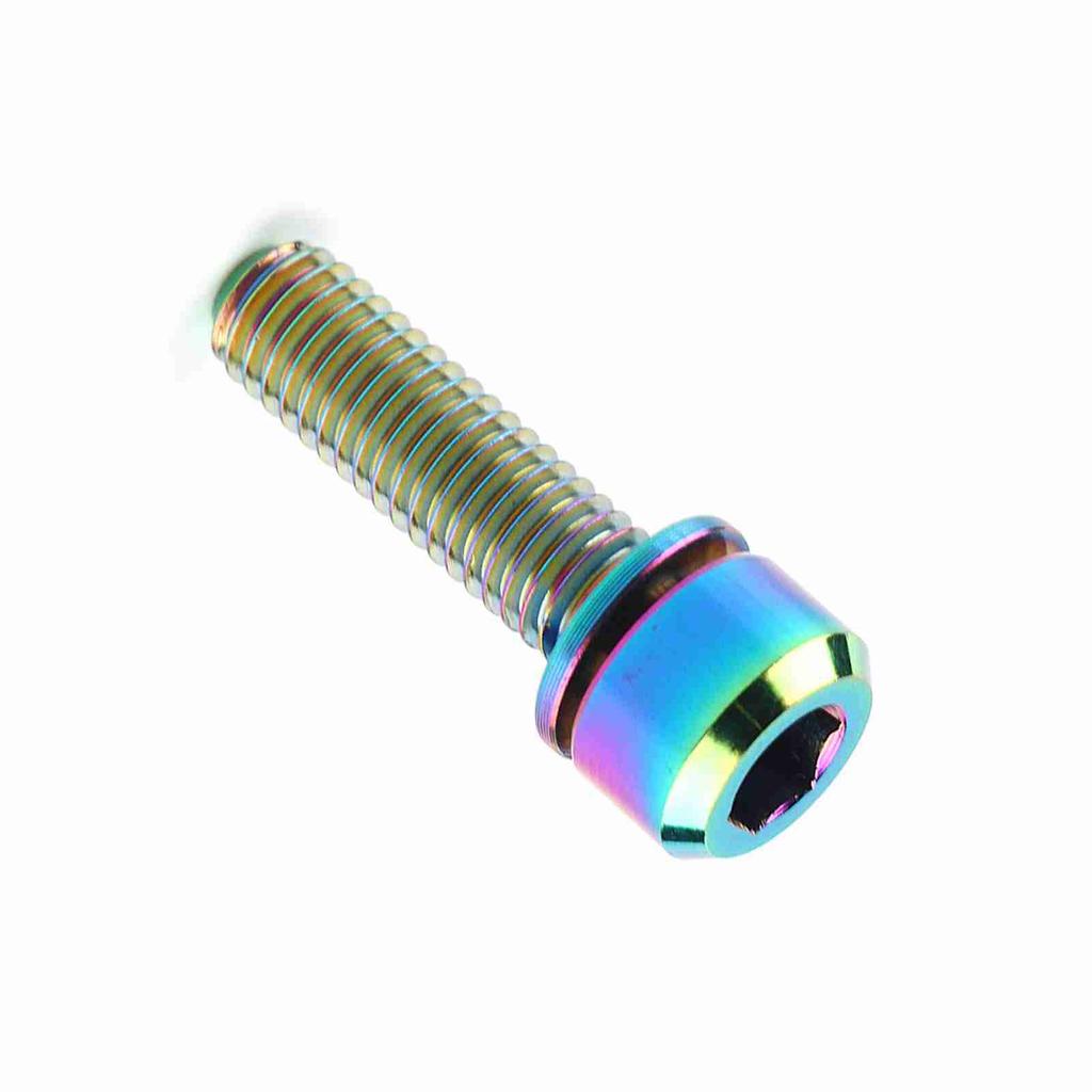   Alloy   Tapered   Screw With Washer For Mountain Bike(colorful)