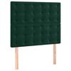 Maison Exclusive - Tête de lit Vert foncé 80x5x118/128 cm Velours