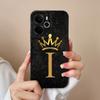 Для Oppo Realme 14 15 16 13 Pro 14T 14X 15T 15X 14ProLite Чехол для телефона Роскошный Золотая Корона Буквы Ракушка Легкий Матовый Силикон Защитная Крышка для Камеры