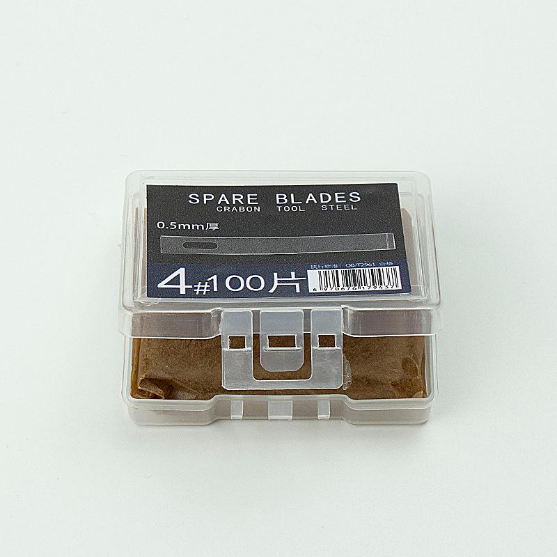 100 шт. 4# лезвия из углеродистой стали для гравировки, сменные лезвия для ножей для резьбы по дереву, режущий инструмент