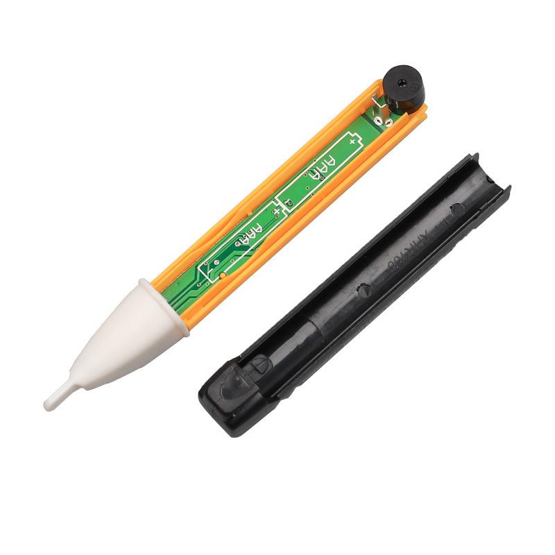 Multifunction Inductive Test Pen: Non-Contact Circuit Voltage Tester with LED Light and Sound/Light Alarm