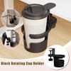 Universal Rotating Mug Holder - Adjustable Black Plastic & For Coffee Mugs Ideal Bottles, Anti- V3I7