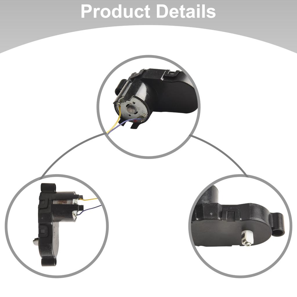 Черный мотор боковой щетки для робота-пылесоса VCR16/Cecotec BL500/Redmond R500, аксессуар, запасные части, деталь пылесоса