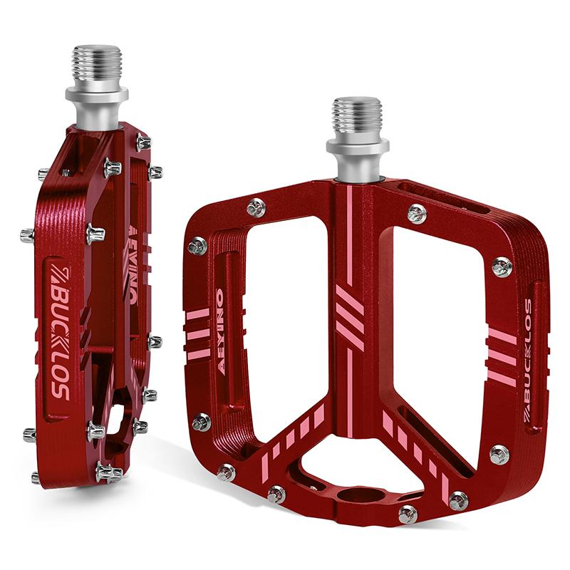 BUCKLOS AEYINO Mountain Bike Pedals CNC Aluminum Alloy Ultralight Bicycle Pedal Non-slip 3 Bearings Road Mountain Bike Pedals
