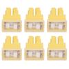 10 Pcs Fuse Female Terminal Case 60A 32V Yellow Cartridge Fuse Replacement for Automobile Truck