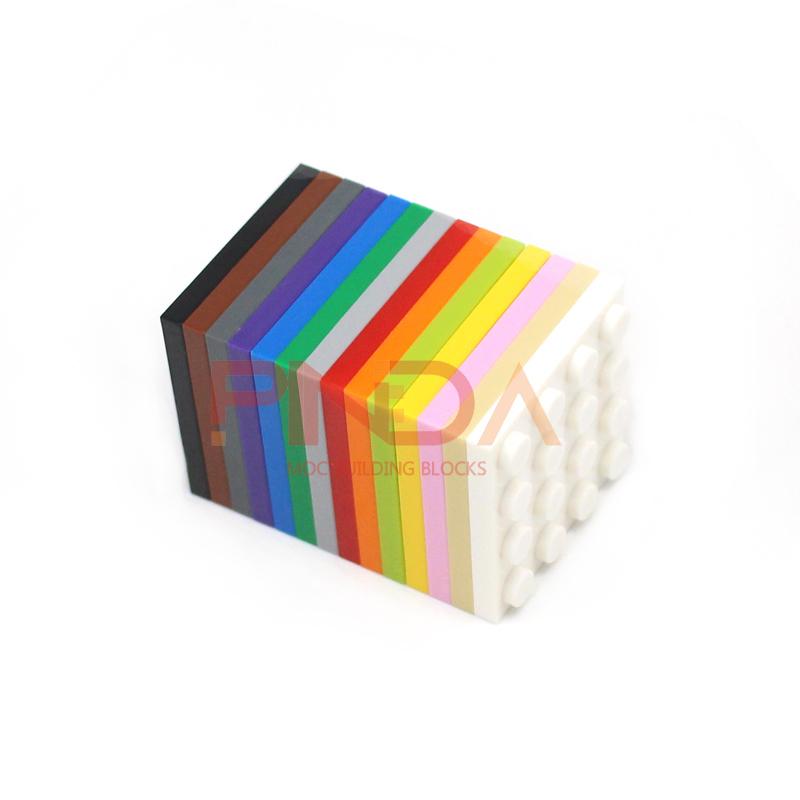 Базовая пластина 4x4 точки, 10 шт. Строительные блоки 3031, DIY, Классические, Развивающие, Образовательные, Детали MOC, Набор для строительства