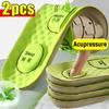 1Pair Foot Acupressure Insole Men Women Soft Breathable Sports Cushion Inserts Sweat-absorbing Deodorant Orthopedic Shoe Sole