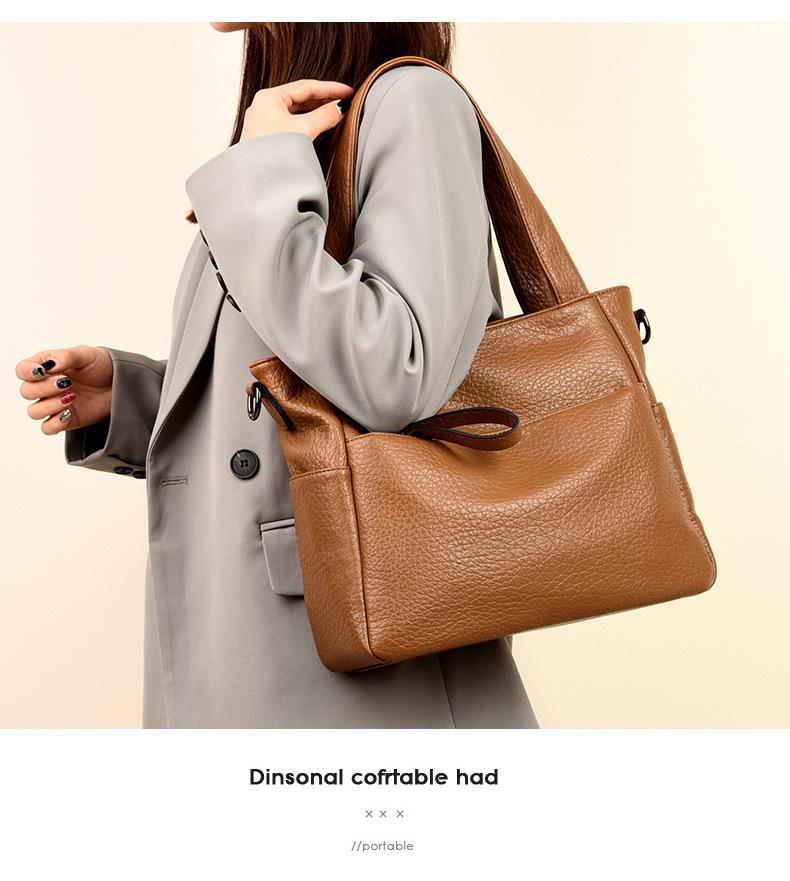 2023 Модная женская сумка-тоут большой вместимости через плечо - универсальная рабочая сумка через подмышку