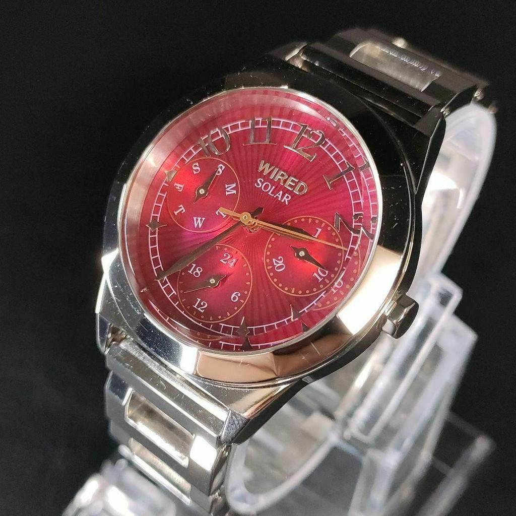 [USED] Extreme SEIKO Wired Red Silver Gold Solar