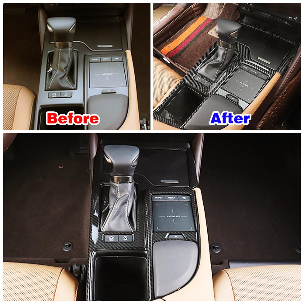 Для Lexus ES ES200 ES250 ES300 ES350 2018 2023 внутренняя часть центральной консоли автомобиля, внутренняя часть из углеродного волокна, цвет, ремонт, внутренний стиль