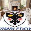 AFC Wimbledon Carpet Door Mat for Living Room or Bedroom Protective Mat Under Chair Office Decoration Christmas Gift Birthday Present