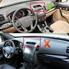 Car Dash Mat Dashboard Cover Carpet Pad For Kia sorento 2009 - 2012 with Speaker