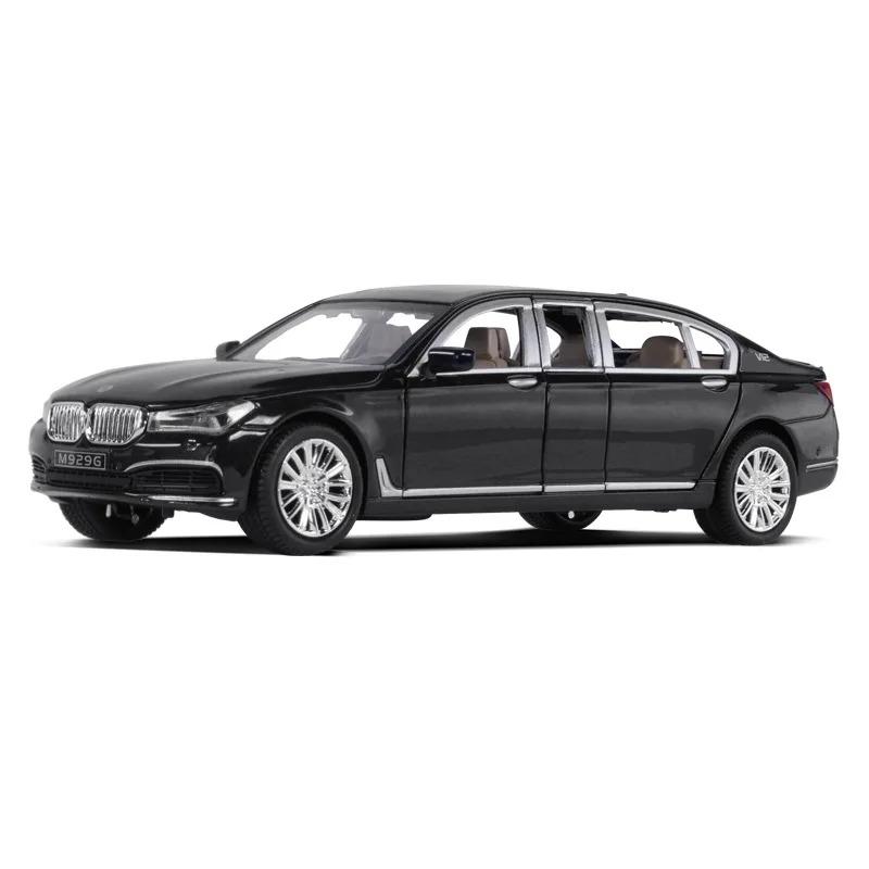 1/24 BMW 7Series 760LI Alloy Car Model Diecasts & Toy Vehicles Металлическая игрушечная модель автомобиля High Simulation Collection Подарки для детей