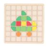 Разноцветные блоки Головоломки Игрушка Улучшает координацию Деревянные блоки Пазл Игрушка для детей