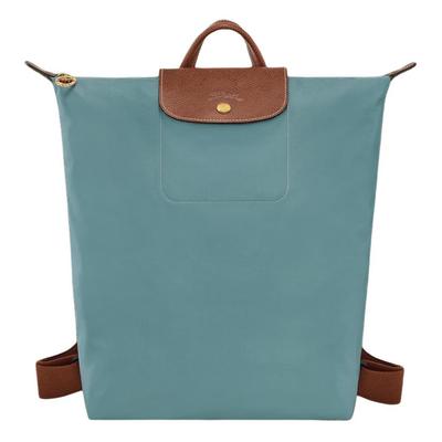 Рюкзак Le Pliage Original с текстурированным логотипом, регулируемым широким плечевым ремнем, женский, цвет Эвкалиптово-зеленый 10284089P93