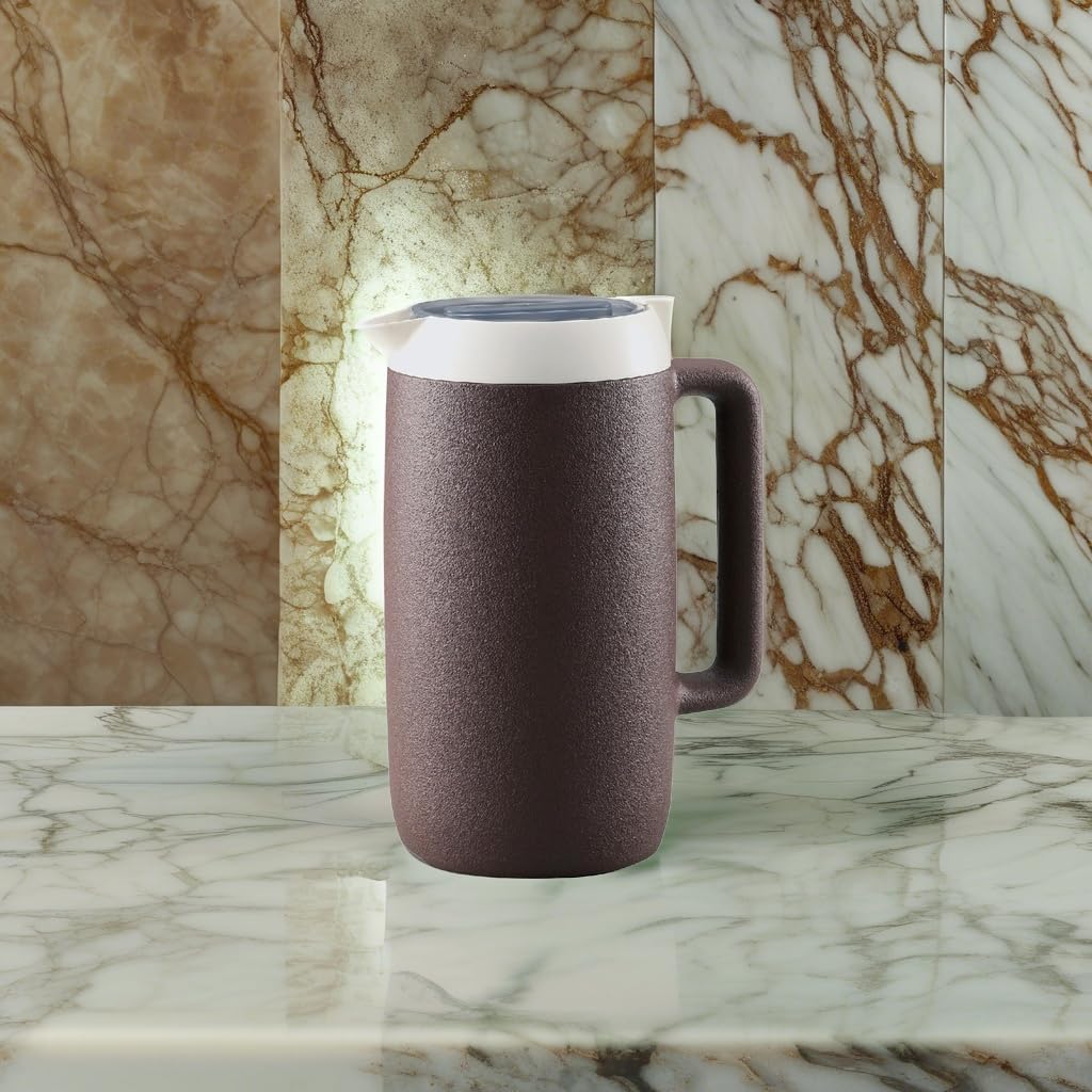 Zojirushi Mahobin Cool Pitcher Настольный диаметр 10 см Изолированная конструкция для холодного хранения Коричневый 1,7 л Прибл.. Неконденсирующийся DGB-17C-TA