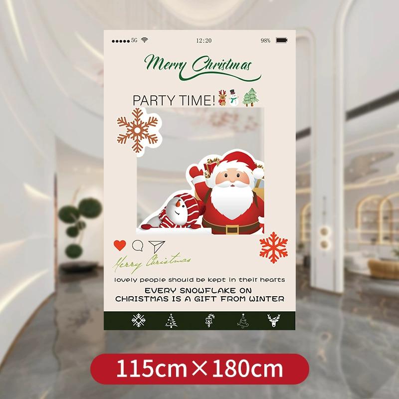 Праздничная рождественская композиция: Декор мероприятия в торговом центре с использованием шарового искусства и задника