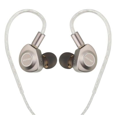 HiFiGo Kefine Delci AE 10-мм Динамические Внутриканальные Наушники, Прозрачный и Мощный Звук HiFi Внутриканальные Мониторные Наушники (4.4mm)