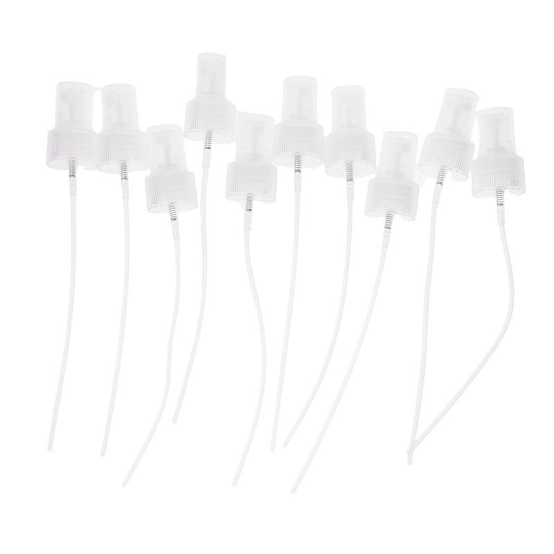 10 шт. портативный распылитель для флаконов с распылителем, насос для духов, распылительная головка с мелким туманом, сменная, многоразовая, 18/20/24 мм