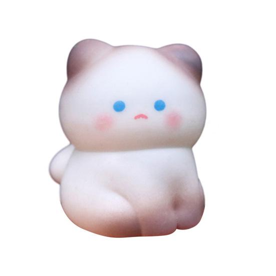 Миниатюрная фигурка кошки из смолы, микро-статуэтка мультяшной кошки, крошечные животные, поделки для DIY, моховый пейзаж, кукольный домик, декор для сада, топпер для торта на день рождения