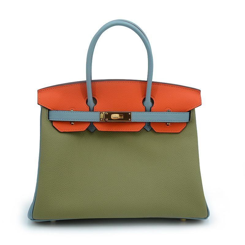 Высококачественная женская сумка Togo с узором «личи», классическая сумка-тоут из натуральной кожи первого слоя, женская, в наличии