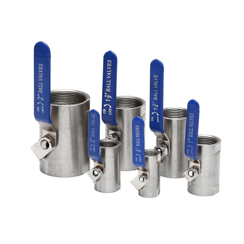 Cantonese Stainless Steel High-Temp Steam Ball Valve, Gate Valve, Female Threaded, Sizes: 1/2", 3/4", 1", DN15