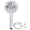 G1/2 Shower Head Pressurized Handheld Shower Sprayer with 9 Spray Modes for Bathroom UseShower Head