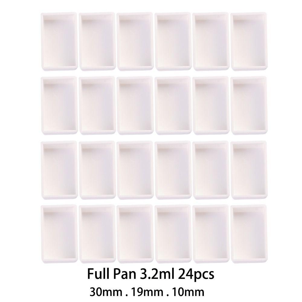 3.2ml Artists Half Pans Plastic Watercolor Paint Grid Paint Palette Painting Supplies Art Supplies