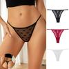 Mesh Lace Thong Low Waist Transparent Sexy Breathable Seamless Underwear