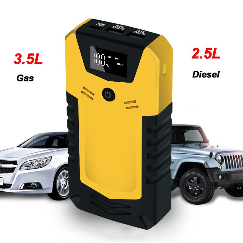 GKFLY High-power Car Jump Starter Battery Booster Charger Starting Device Portable Power Bank Emergency Power Supply LED