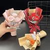 Карманная Роза Искусственные Цветы Упаковка Подарка Мини-Букет Долговечный Не Вянущий Цветок на День Святого Валентина День Рождения