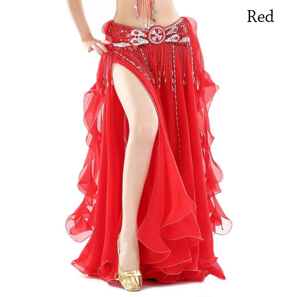 Belly Dance Accessories Sequins Shining Show Costumes Belly Dance Skirt Spanish Skirt Dancing Skirt