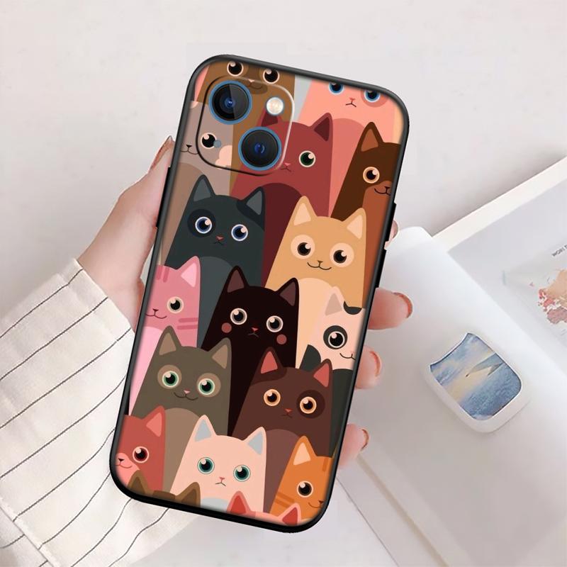 RP15 Cat Kitten Meow Shell Phone Case for Samsung Galaxy Note 10 20 S23 S24 S25 Ultra FE Plus Edge Lite A02S A35 A07 A17