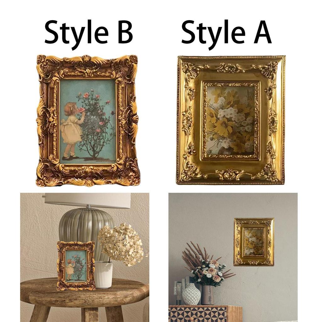 Фоторамка в винтажном стиле настенное крепление старомодная фоторамка