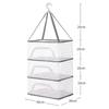 Foldable Clothes Drying Net, Hanging Drying Net, Nest-Shaped Mesh Design for Breathable Flat Drying, Windproof Self-Locking Hooks with 360 Rotation f