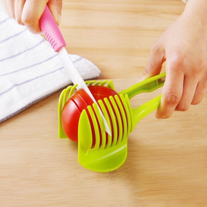 Versatile Fruit Vegetables Slicer Round Potato Lemon Egg Holder Cutter Tool Kitchen Gadgets Utensils