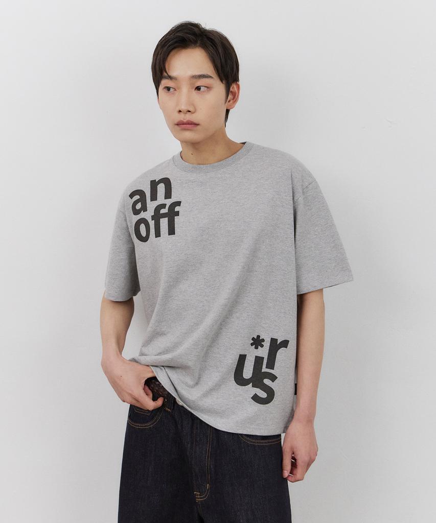 Футболка с надписью URBANSTOFF Shift Letter (меланж)