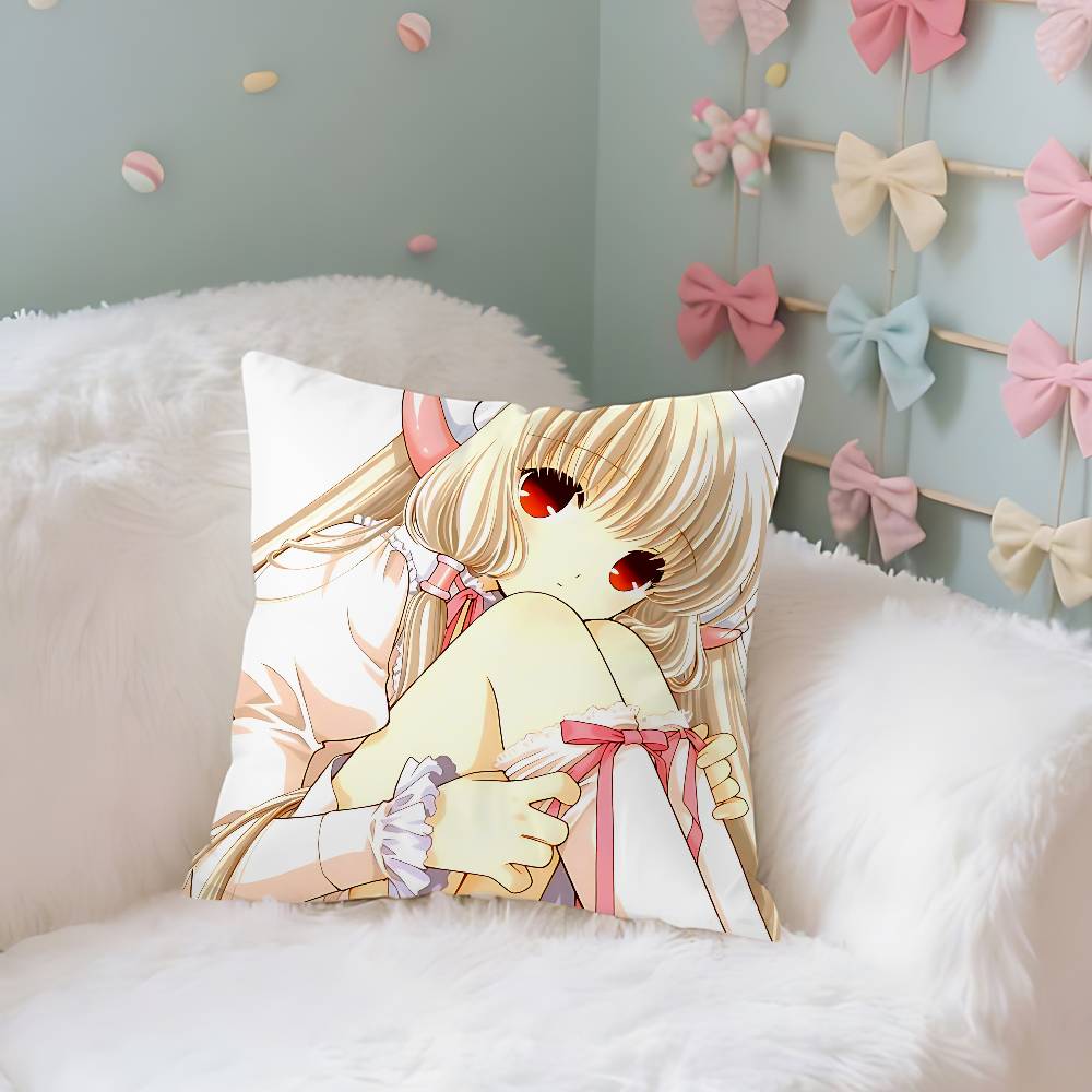 Милые аниме C-Chobits Кавайные наволочки для декоративных подушек Чехол для подушки с рисунком Подходит для дивана, спальни, автомобиля