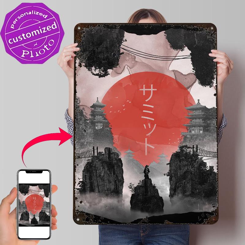 The Summit Personalized D Textured Metal Poster Wall Art Tinplate Sign for Interior Accessories Vintage Decorations Funny Signs