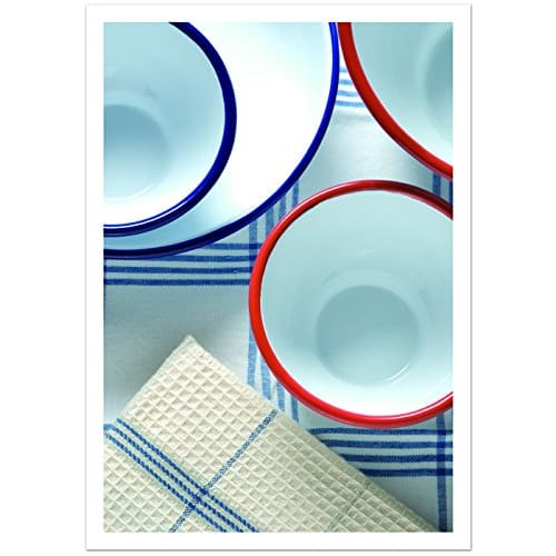 POSH LIVING Enamel Saucepan, Large, Blue, 540WL