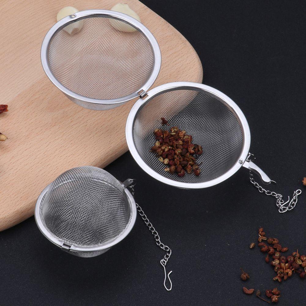 Kitchen Gadgets Stainless Steel Mesh Tea Strainer Seasoning Colanders Infuser Ball Spice Filter