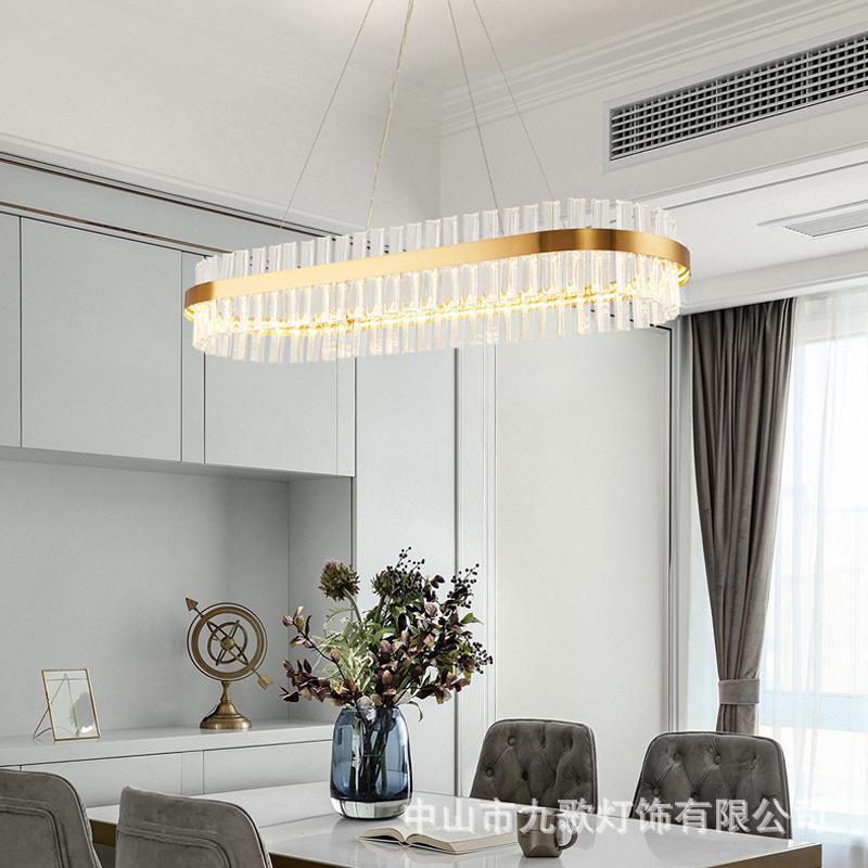 Современное освещение LED Crystal Lamp спальня гостиная потолочный подвесной светильник отель хрустальная люстра квартира золотые огни
