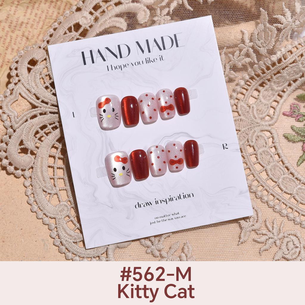 27Style Choice кошачий глаз накладные ногти короткие ручной работы накладные ногти с наклейками инструменты полное покрытие типсы с желеобразным клеем