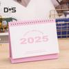 Маленький настольный календарь 2025 года, перекидной настольный календарь, ежемесячный планировщик, органайзер для управления временем для домашнего офиса и школы