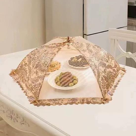 Складная сетчатая крышка для еды, многоразовая, отпугивающая насекомых, защита для еды на открытом воздухе