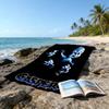 1pc Casper2 Beach Towel, Beach and Seaside Swimming Pool Equipment, Fashion Pattern, Rectangular, Travel Essentials